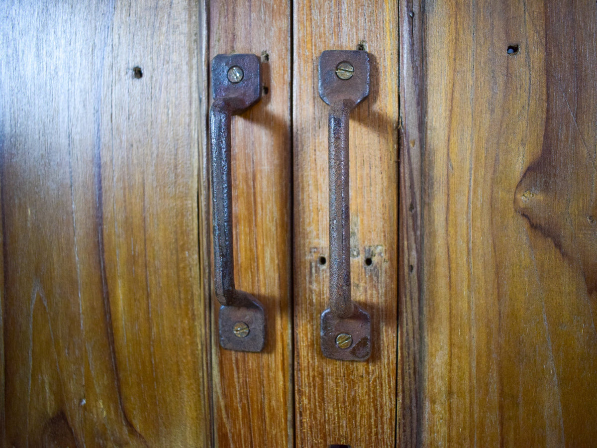 Vintage Wooden Rustic Cupboard Cabinet
