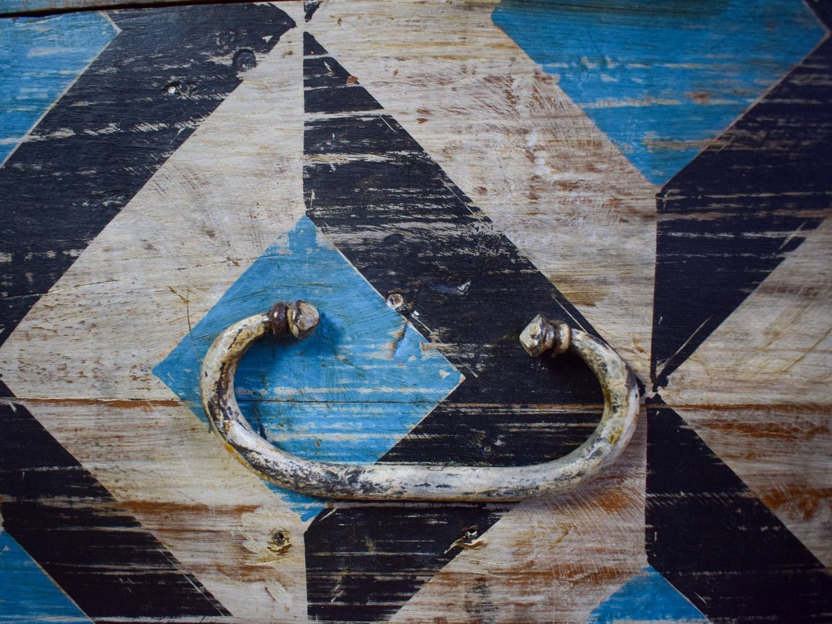 Hand Painted Vintage Chest Trunk Box