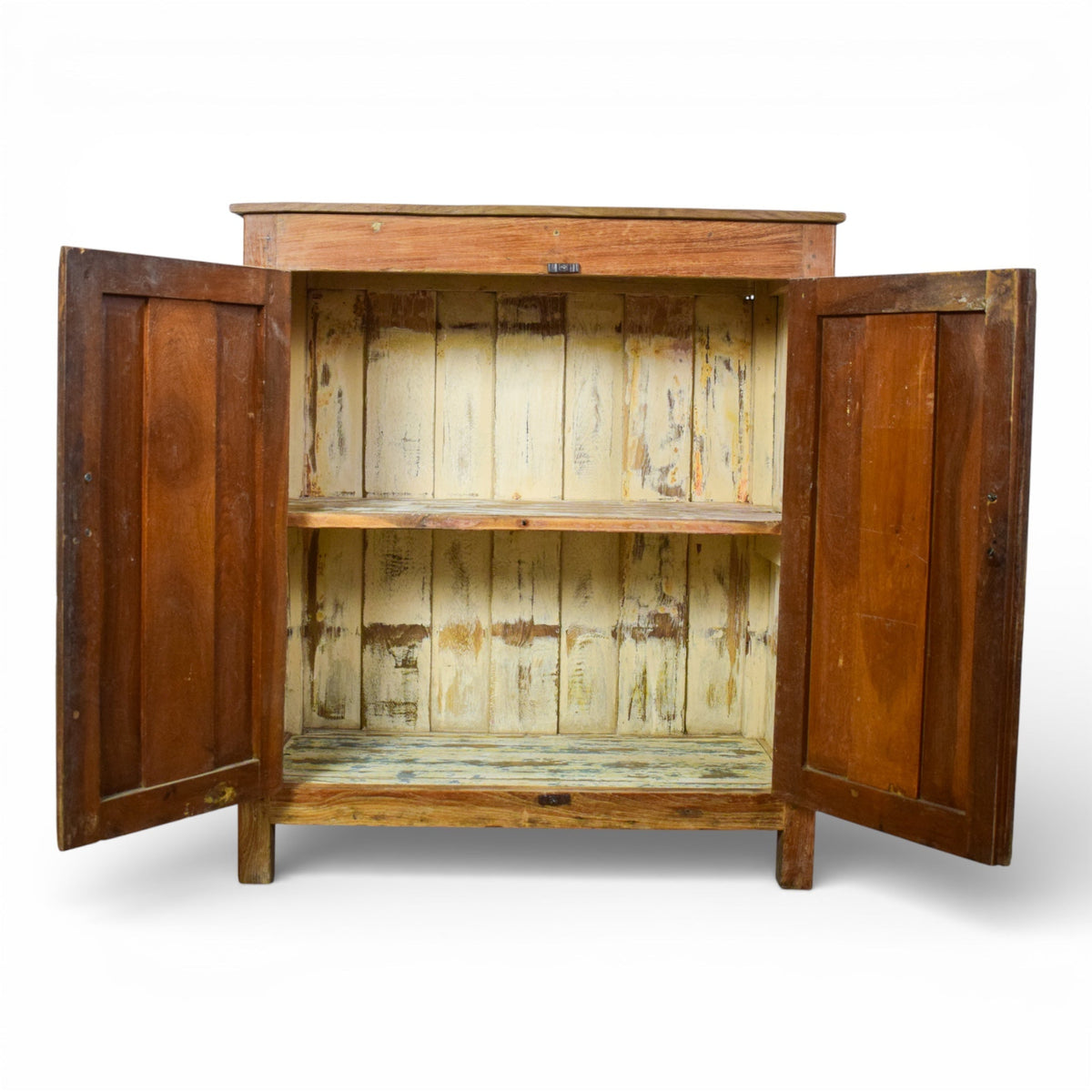 Vintage Wooden Rustic Cupboard Cabinet