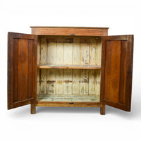 Vintage Wooden Rustic Cupboard Cabinet