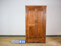 Vintage Rustic Hard Wood Fitted Interior Cupboard Cabinet