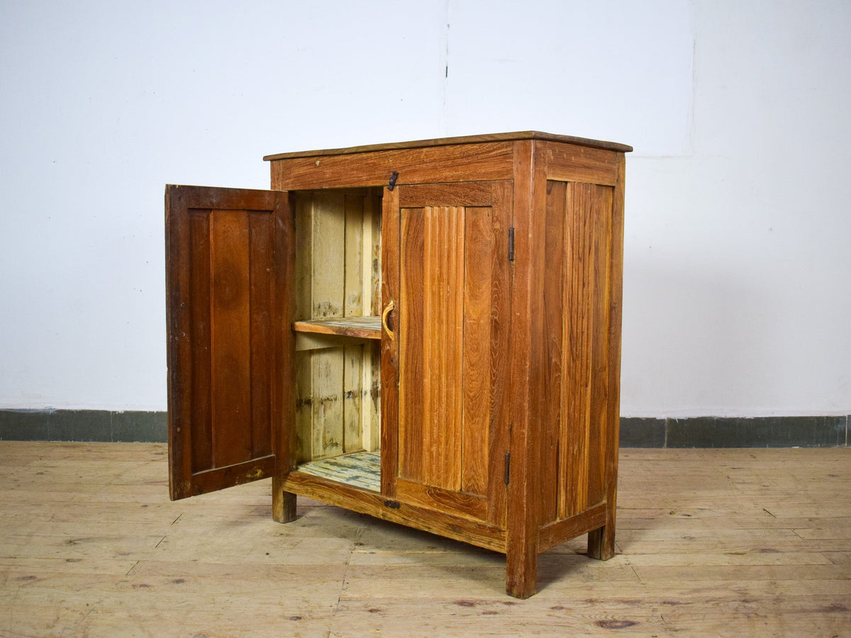 Vintage Wooden Rustic Cupboard Cabinet