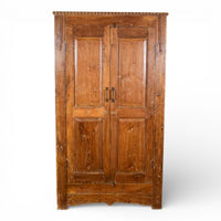 Vintage Rustic Hard Wood Fitted Interior Cupboard Cabinet