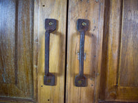 Vintage Hard Wood Fitted Interior Cupboard Cabinet Storage