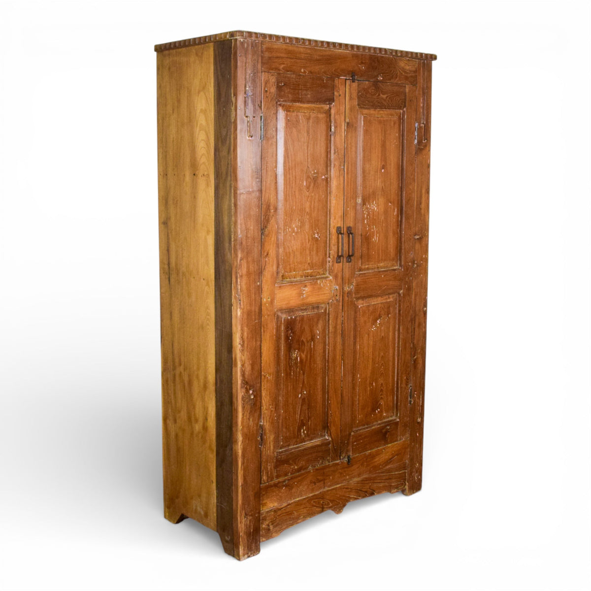 Vintage Rustic Hard Wood Fitted Interior Cupboard Cabinet