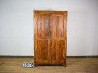Vintage Rustic Hard Wood Fitted Interior Cupboard Cabinet Storage