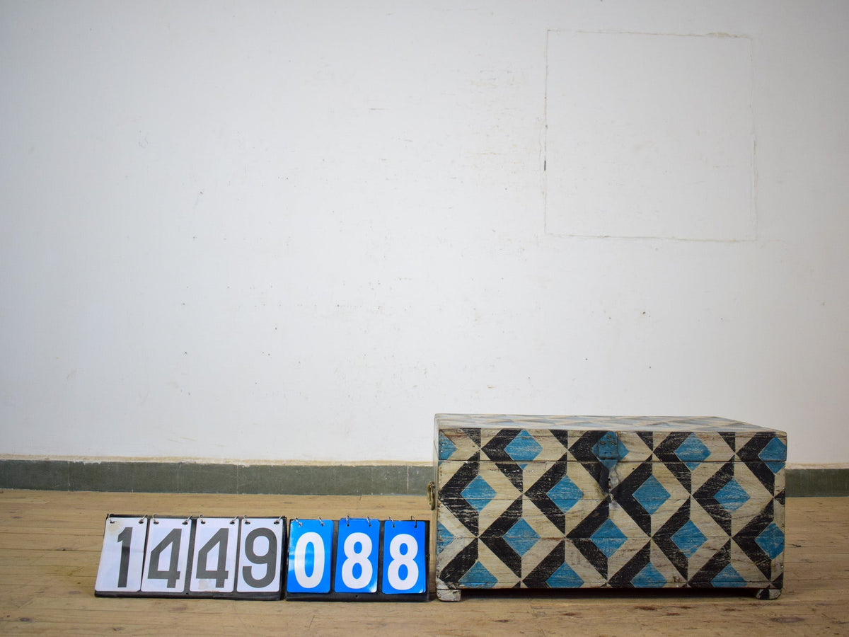 Hand Painted Vintage Chest Trunk Box