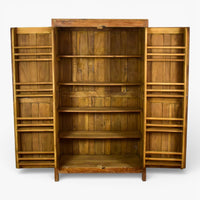 Vintage Rustic Hard Wood Fitted Interior Cupboard Cabinet Storage