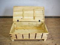 Vintage Rustic Wooden Chest Box Coffee Table