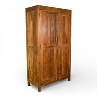 Vintage Rustic Hard Wood Fitted Interior Cupboard Cabinet Storage