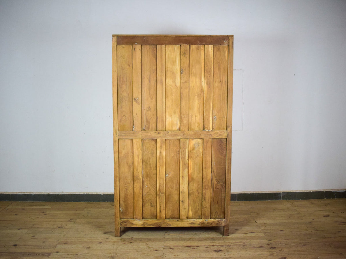 Vintage Rustic Hard Wood Fitted Interior Cupboard Cabinet Storage