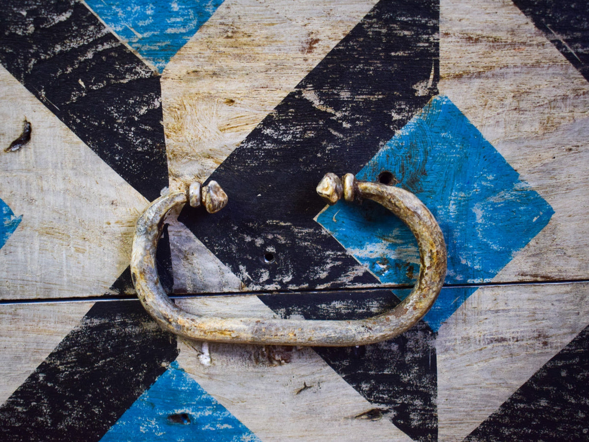 Hand Painted Vintage Chest Trunk Box