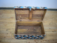 Hand Painted Vintage Chest Trunk Box