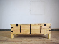Vintage Rustic Wooden Chest Box Coffee Table
