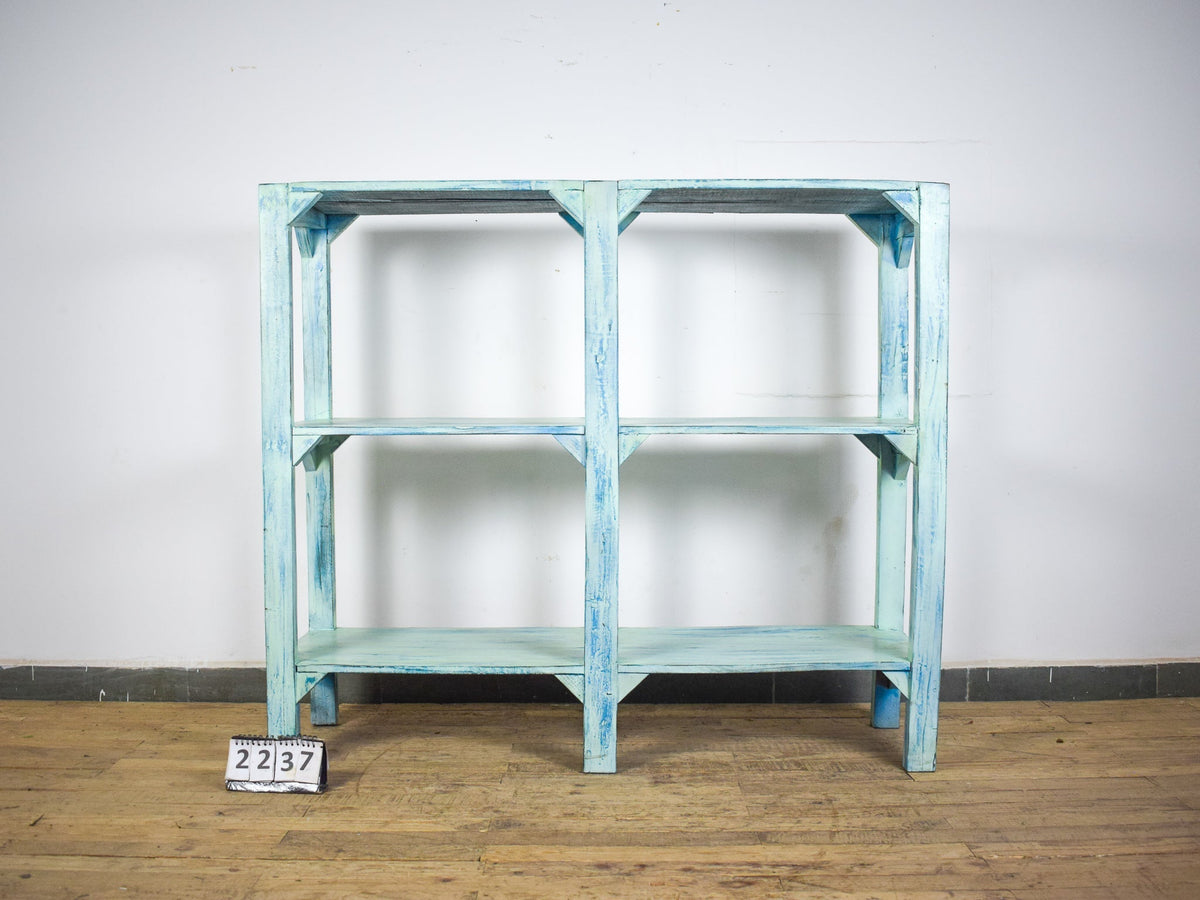 Vintage Wooden Rustic Shelves Shelving Rack Shop Display