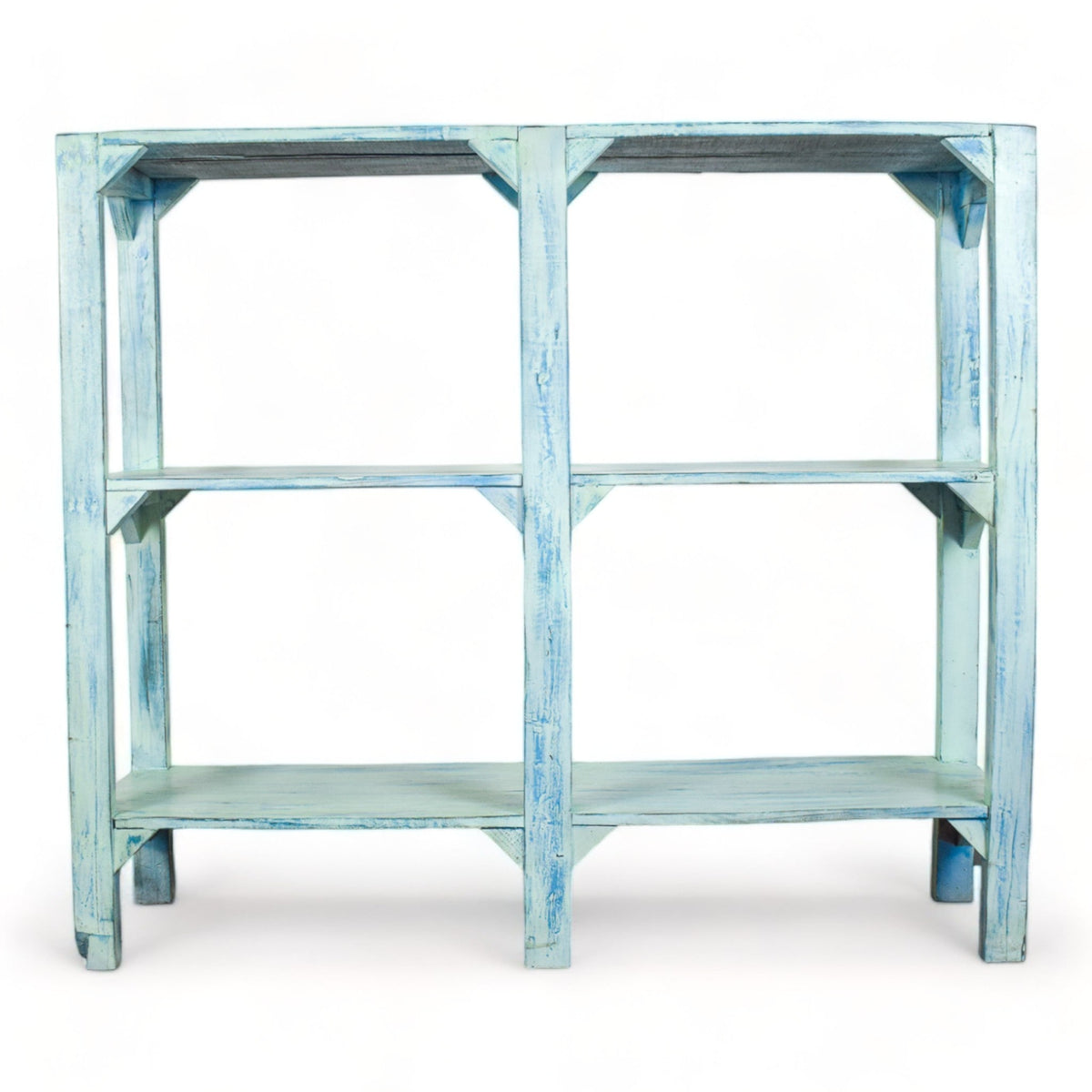 Vintage Wooden Rustic Shelves Shelving Rack Shop Display