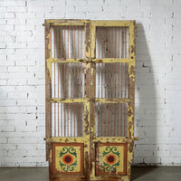 Pair of Antique Vintage Indian Doors Shutters