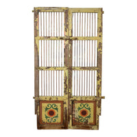 Pair of Antique Vintage Indian Doors Shutters