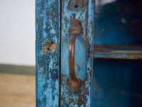 Vintage Worn Painted Rustic Cupboard Cabinet
