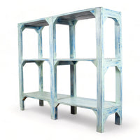 Vintage Wooden Rustic Shelves Shelving Rack Shop Display