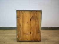 Vintage Worn Painted Rustic Cupboard Cabinet