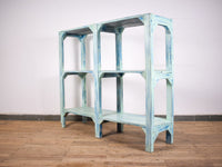 Vintage Wooden Rustic Shelves Shelving Rack Shop Display