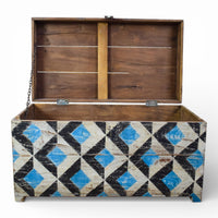 Hand Painted Vintage Chest Trunk Box