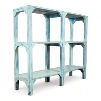 Vintage Wooden Rustic Shelves Shelving Rack Shop Display