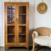 Vintage Wooden Rustic Cupboard Cabinet