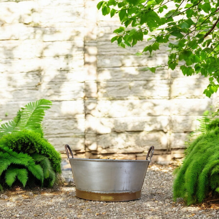 MILLWARDS® Handmade Vintage Style Galvanised Tub Planter 3 SIZES