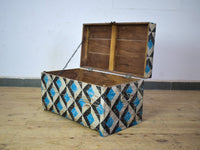 Hand Painted Vintage Chest Trunk Box