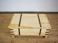Vintage Rustic Wooden Chest Box Coffee Table