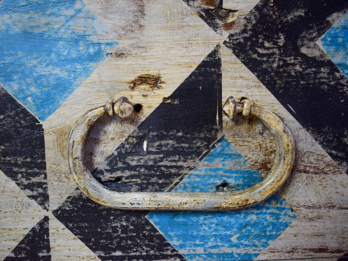 Hand Painted Vintage Chest Trunk Box