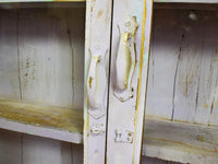 Worn Rustic Vintage Kitchen Wall Cupboard Cabinet