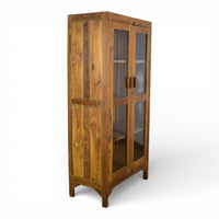 Vintage Wooden Rustic Cupboard Cabinet