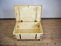 Vintage Rustic Wooden Chest Box Coffee Table