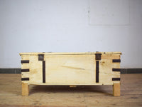 Vintage Rustic Wooden Chest Box Coffee Table