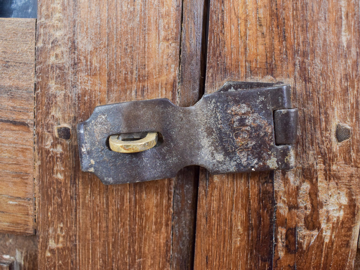 Vintage Indian Rustic Hardwood Sideboard Cupboard Drawers Storage