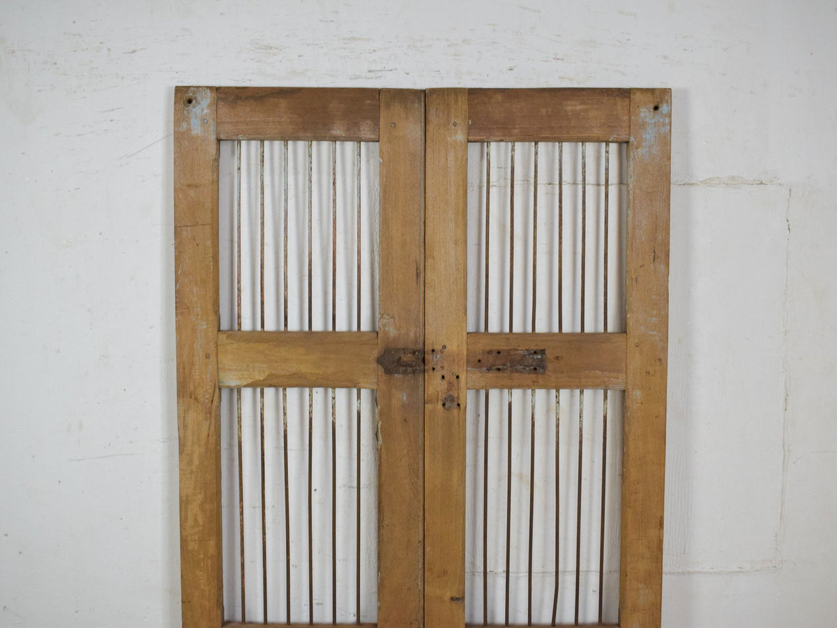 Pair of Antique Vintage Indian Doors Shutters