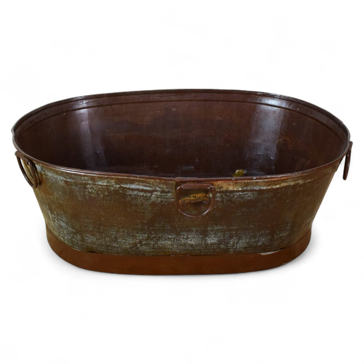 XL Rustic Vintage Metal Bath Planter