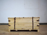 Vintage Rustic Wooden Chest Box Coffee Table