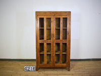 Vintage Wooden Housekeepers Rustic Cupboard Cabinet
