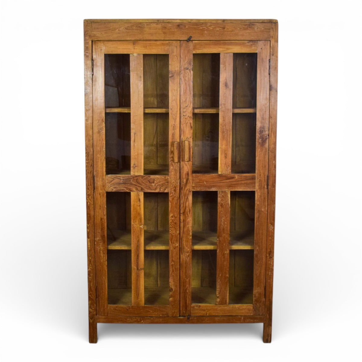 Vintage Wooden Housekeepers Rustic Cupboard Cabinet