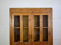Vintage Wooden Housekeepers Rustic Cupboard Cabinet