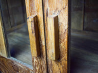 Vintage Wooden Housekeepers Rustic Cupboard Cabinet