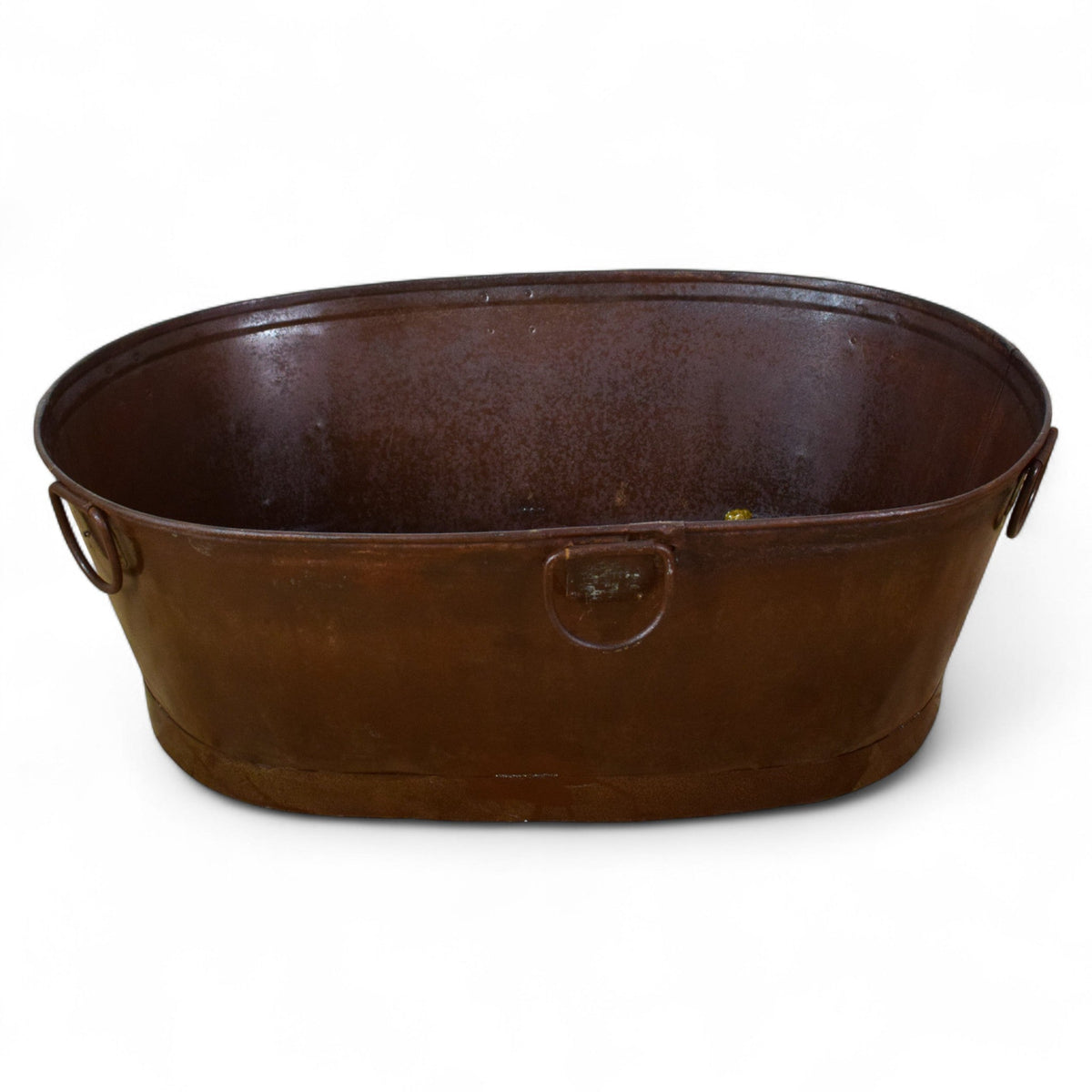 XL Rustic Vintage Metal Bath Planter