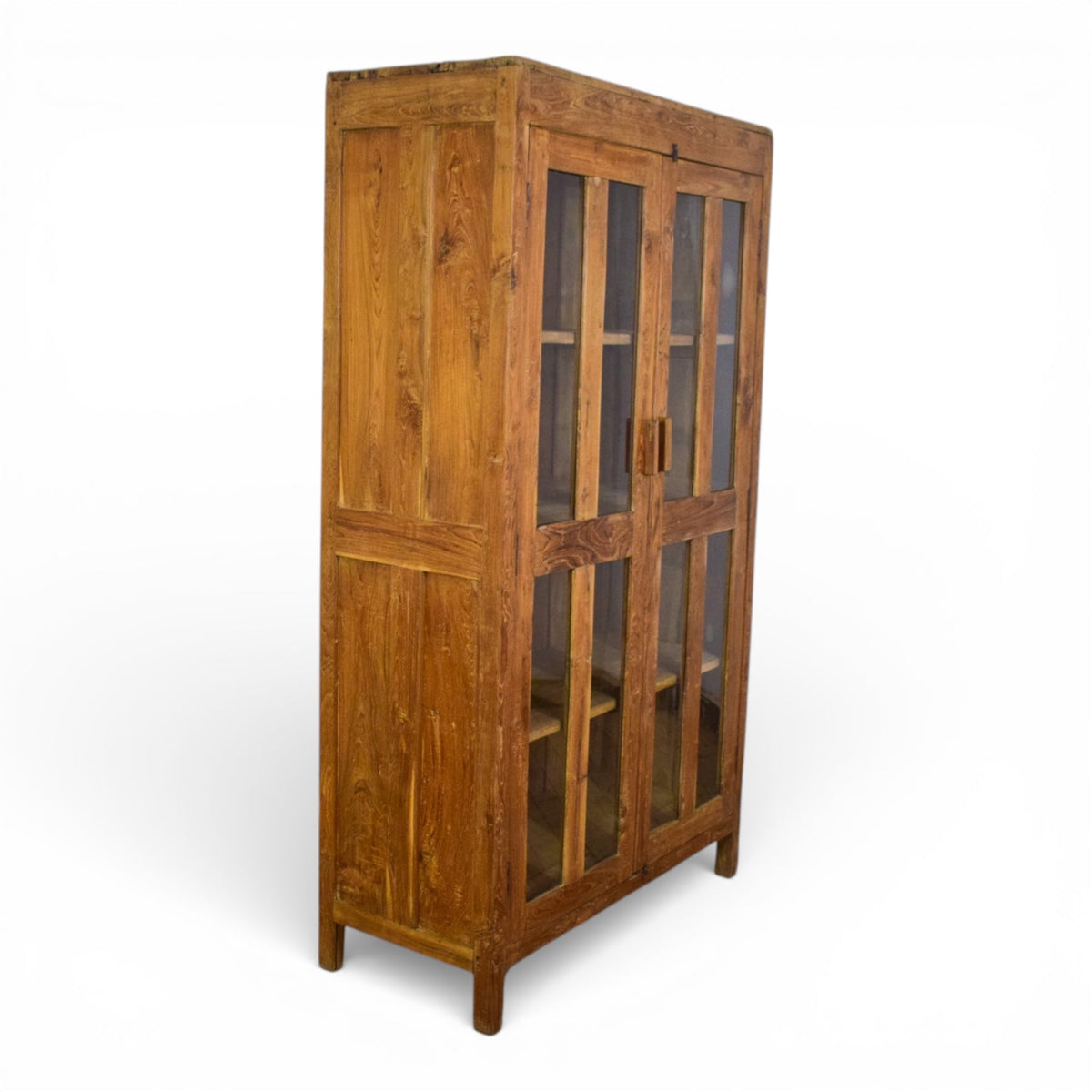 Vintage Wooden Housekeepers Rustic Cupboard Cabinet