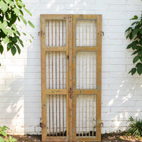 Pair of Antique Vintage Indian Doors Shutters