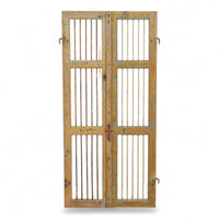 Pair of Antique Vintage Indian Doors Shutters