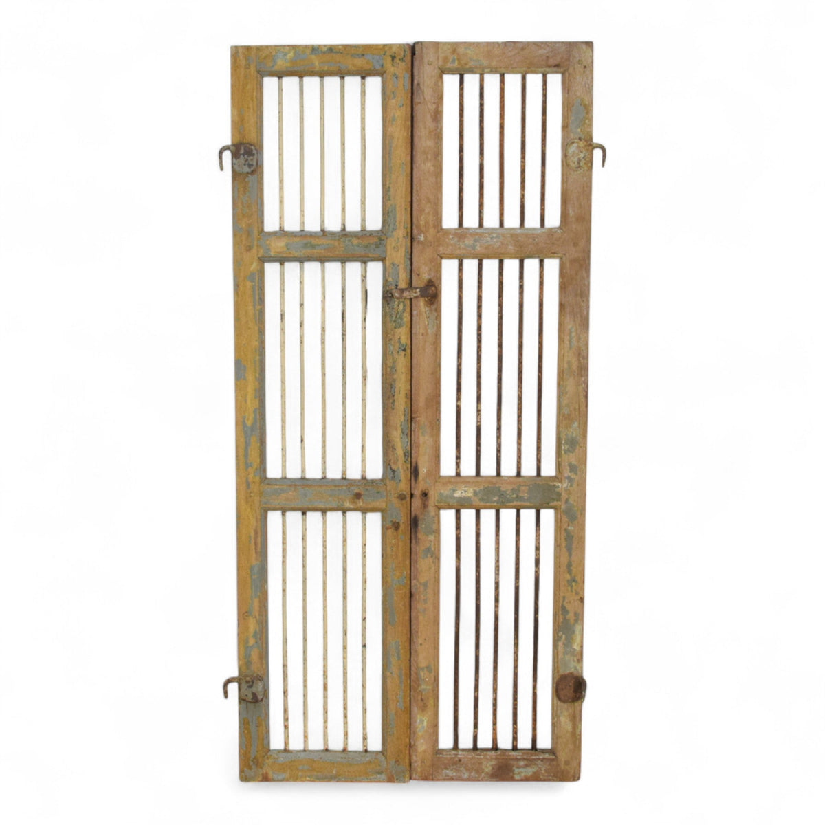 Pair of Antique Vintage Indian Doors Shutters